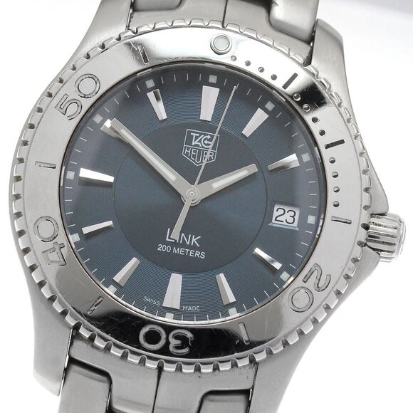 TAG HEUER Link WJ1112-0 Date Navy Dial Quartz Men's Watch_886124